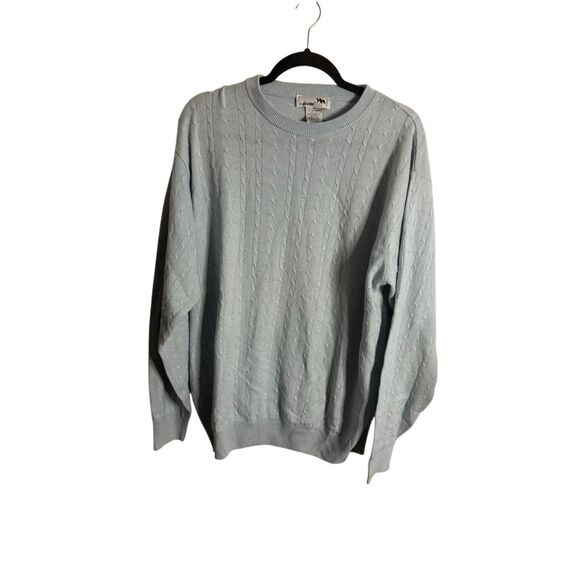 I Levrieri Knit Blue Cashmere Silk Sweater Pullover Made in Italy Men’s Size XL - Picture 1 of 3